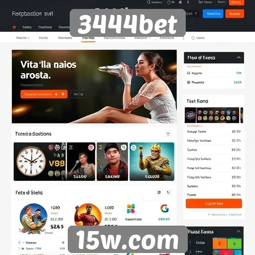 Avaliação das funcionalidades do site 3444bet